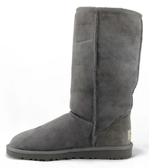 UGG classic tall grey boot thumbnail 1