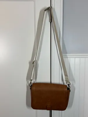 Madewell Transport Flap Shoulder crossbody‎ Bag in English saddle brown thumbnail 2