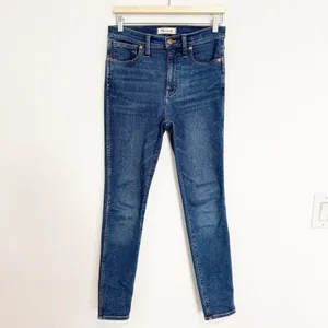 Madewell High Rise Skinny Jeans Size 27 Blue Wendover Wash Stretch Pant Capsule‎ thumbnail 4