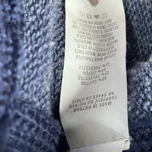 Aerie Womens M Sweatshirt Navy Checked‎ Out Graphic Pullover Crew Neck Oversized thumbnail 6