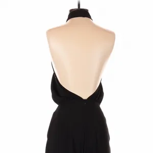 Lulus Black Moment for Life Halter Jumpsuit Wide Leg Size XS Minimalist Cocktail thumbnail 9