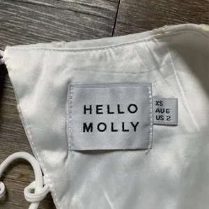Hello Molly White Puff Sleeve Cropped Blouse 2 thumbnail 5