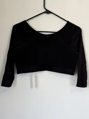 NWT Cupshe Black Zip-Up Shapewear Bralette - Size: Large thumbnail 6