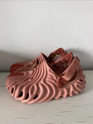 Salehe Bembury x Crocs Pollex Clog Kuwata M4 W6 Pink Orange Strap Slip On thumbnail 3