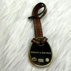 1" DOONEY & BOURKE Orange Duck Brown Bag Charm thumbnail 2