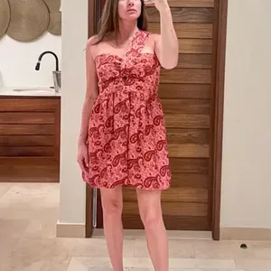 Likely Pink Paisley Bubble Hem Mini Dress SIZE 12 Cocktail Corset Designer $228 thumbnail 7