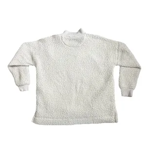 Aerie Dream Sherpa Cream Quarter‎ Zip Pullover Sweatshirt Sweater Jacket Size XS thumbnail 7