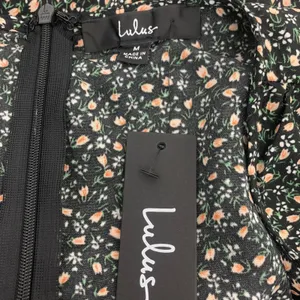 Lulus Women's M NWT Black Flowy Floral Ditsy‎ Sleeveless High-Low Maxi Dress thumbnail 6