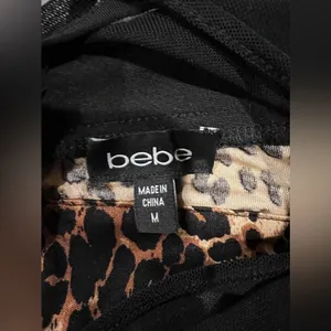 Bebe size medium sexy leopard print dress. thumbnail 4