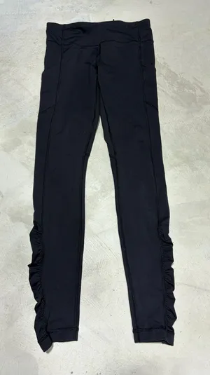 Lululemon cinched bottom black leggings 6 thumbnail 1