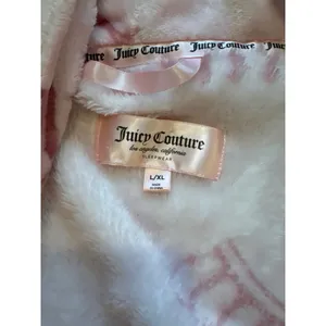Juicy Couture Pink Crown Logo Plush Fleece Robe L/XL Shawl Collar Long Sleeve thumbnail 4