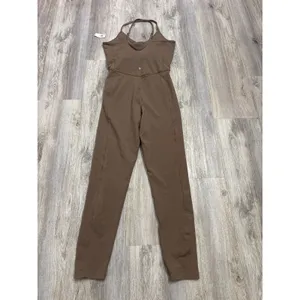 Old Navy Active PowerChill Jumpsuit Brown Size Large Tall Built-in Bra New thumbnail 3