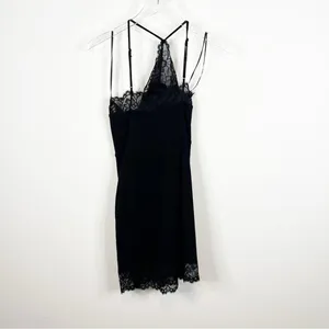 NWT Free People Black Lace Bodycon Dress‎ Women's Size M Going Out Party thumbnail 4