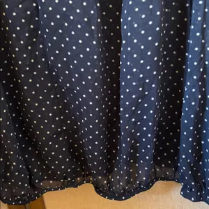 FINAL MARKDOWN ESPRIT Navy Polka Dot Blouse 8 thumbnail 3