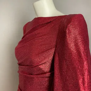 Eliza J Cocktail Dress Capelet Sleeve NWT Ruched‎ Sparkly Red Draped Back Size 8 thumbnail 17