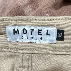Motel Rocks Straight Leg Jeans In Winter Sandwash‎ Knit Argyle Tan Size XS thumbnail 11