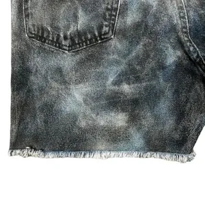 Wrangler Festival Jean Shorts Size 34" Cutoff Hand Painted Bleach Dyed‎ Cotton thumbnail 7