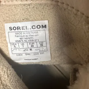Sorel LENNOX™ Lace Cozy Booties Beige Winter Ankle Boots Biker Waterproof Size 9 thumbnail 12