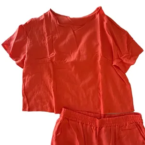 Women's NEW 2 Piece Top and Crop Pant Set Size 3XL #260526 thumbnail 3