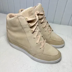 Sorel Out N About Wedge Bootie Boots Beige NL4913-260‎ Waterproof Size 9.5 thumbnail 1