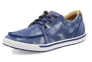 Twisted X Kicks Leather Shoes Loafers Sneakers Womens 7 Blue Lace Up casual thumbnail 1