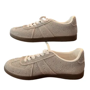 Azalea Wang Bryar Silver Rhinestone Studded Low Top Sneakers Womens‎ Size 11 thumbnail 6