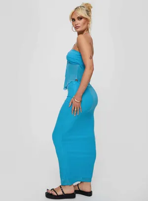 Princess Polly Saracho Set Blue thumbnail 4