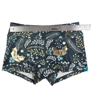 Wodbottom Blue Gold Foil Holly Winter Shorts 3" CrossFit‎ Workout Size Medium thumbnail 3