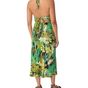 Sanctuary Halter Keyhole‎ Midi Tropical Escape NWOT Size Small thumbnail 3