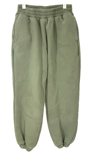 Comfrt Green Pull On Athletic Jogger Fleece Lined Sweatpants Unisex Medium thumbnail 1