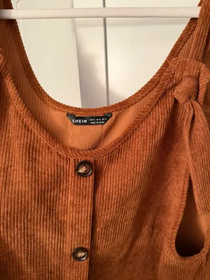 SheIn Brown Corduroy Dress thumbnail 3