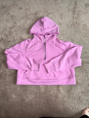 Lululemon Scuba Oversized Half-Zip Hoodie *Plush Heathered Dahlia Mauve thumbnail 4