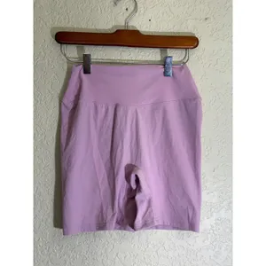 Buffbunny Biker‎ Shorts Womens M Pink High Waisted Athletic Workout Yoga thumbnail 3