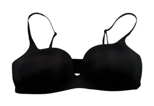 SKIMS Plunge Bra Women 44DD Onyx Black Seamless Molded Cup BA-PLG-3214‎ thumbnail 1