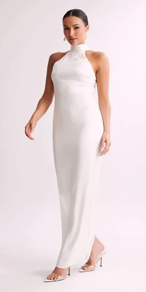 Meshk Claire satin dress thumbnail 2