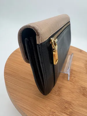 Miu Miu Madras Bicolore Black Beige Leather Continental Long Wallet thumbnail 3