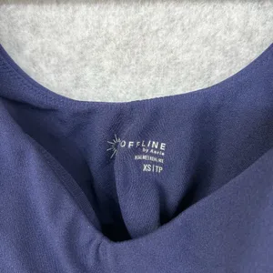 OFFLINE by Aerie Real Me Longline Sports Bra Blue Women’s XS - No Padding thumbnail 4