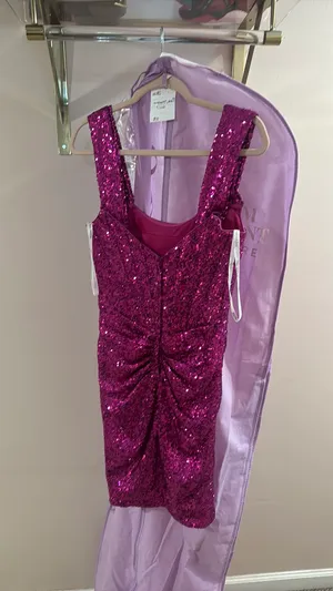 Sherri Hill Homecoming Dress pink thumbnail 6