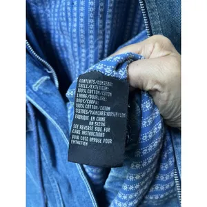 Vintage 80s Denim Chore Jacket S Barn Country Farm Rustic Boho Utility Festival thumbnail 4