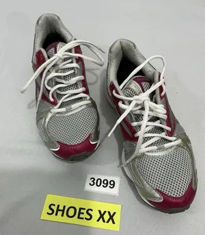 Reebok Womans Cushion Neutral Size 9.5 Gray Pink Lace Up Running Sneakers thumbnail 1