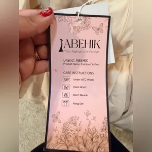 Elegant Cream‎ Halter Neck Dress thumbnail 2