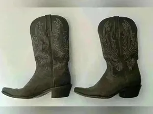 Charlie 1 Horse Mad Dog Calf Cowboy Boots Chocolate Brown Size 7.5 thumbnail 3