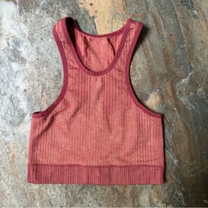 Nike City Ready Dri-fit Jacquard-Knit Sports Bra Women's Size XS Peach thumbnail 8