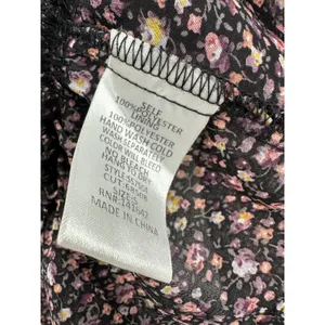 She +‎ Sky Womens Floral Smocked Peasant Crop Top Sz S Boho Cottagecore Festival thumbnail 7