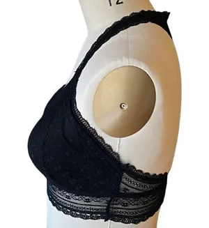 Black Lace Bralette by MAURICES Ladies Sexy Bra ~ Women's Size LARGE thumbnail 3