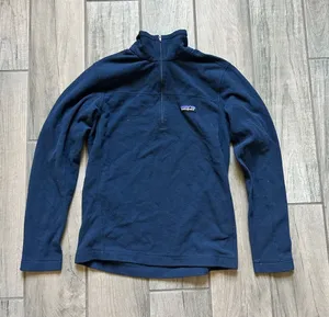 Patagonia Navy Women's Quarter-Zip Fleece Pullover thumbnail 1