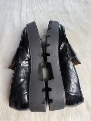 Franco Sarto Black Patent Leather Brindy Platform Loafers thumbnail 5