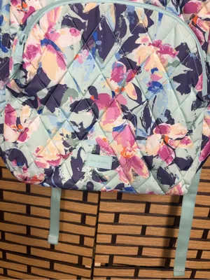 Vera Bradley Light Blue floral Backpack thumbnail 4