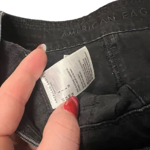 American Eagle Outfitters Skirt Womens Size 6 Black‎ Denim Button Front thumbnail 4