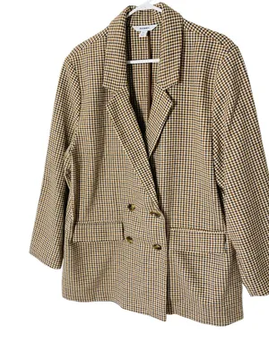 OLD NAVY Houndstooth Longline Blazer thumbnail 3